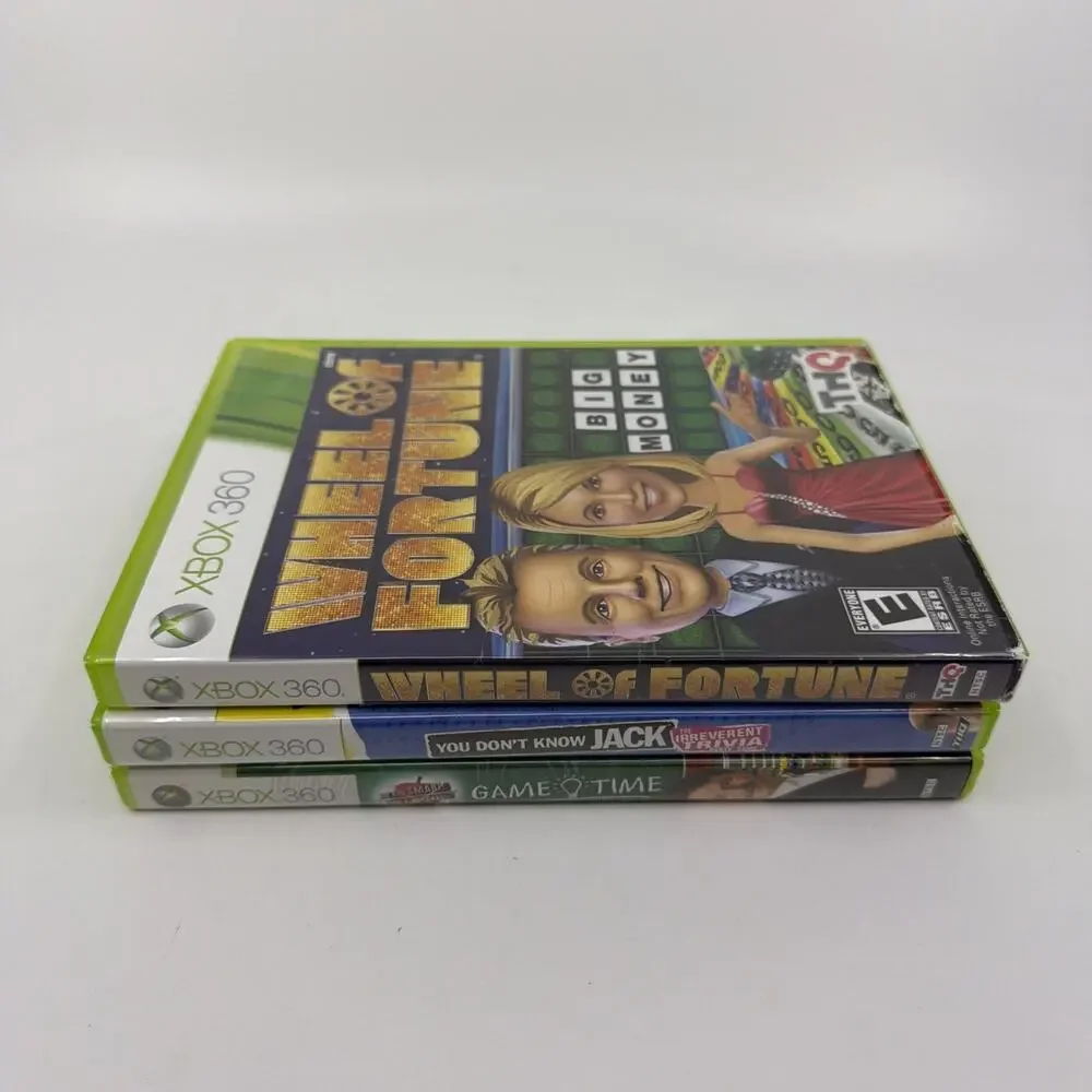 Xbox 360 Trivia Game Show Lot You Don't Know Jack 5th Grader Wheel of Fortune